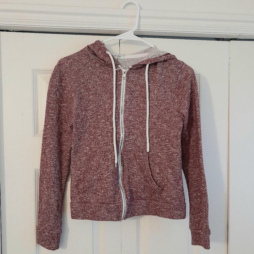 Active USA Burgundy Zipup